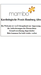 Mobile Screenshot of herzpraxis-altona.de